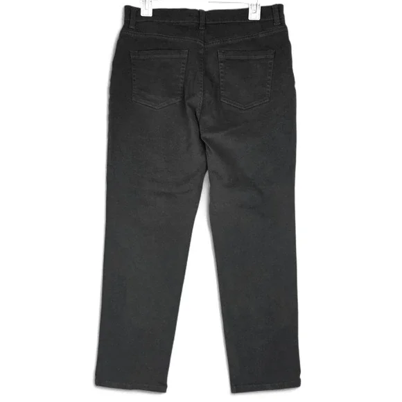 Gloria Vanderbilt Amanda High Rise Tapered Jeans Black 12P Petite - Picture 2 of 13